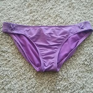 Purple bikini bathing suit bottoms